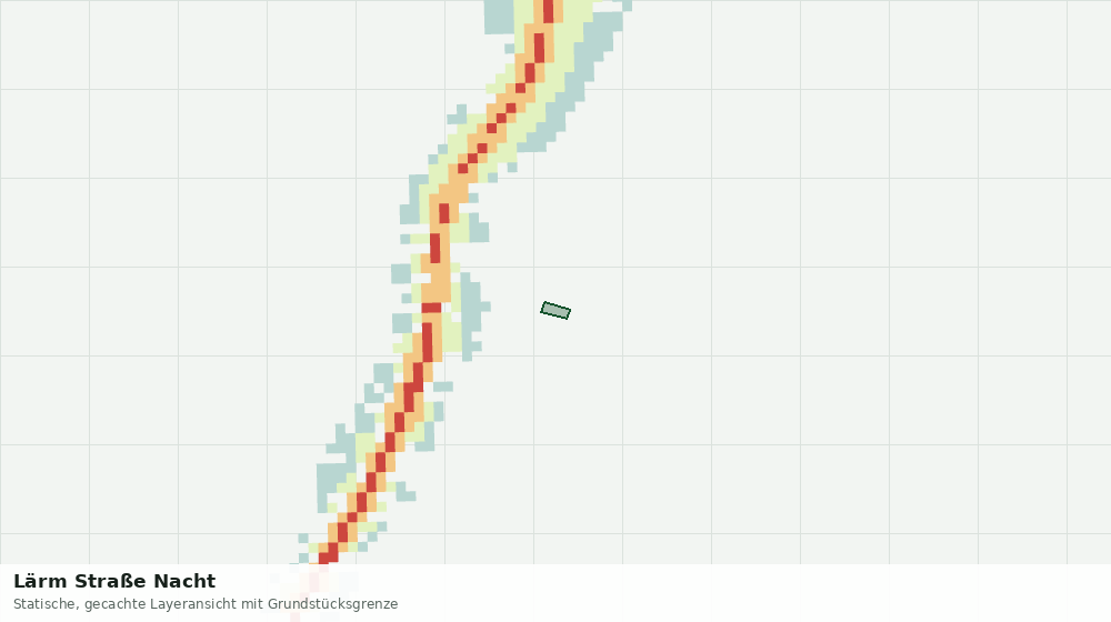 Statische Kartenansicht: Lärm Straße Nacht