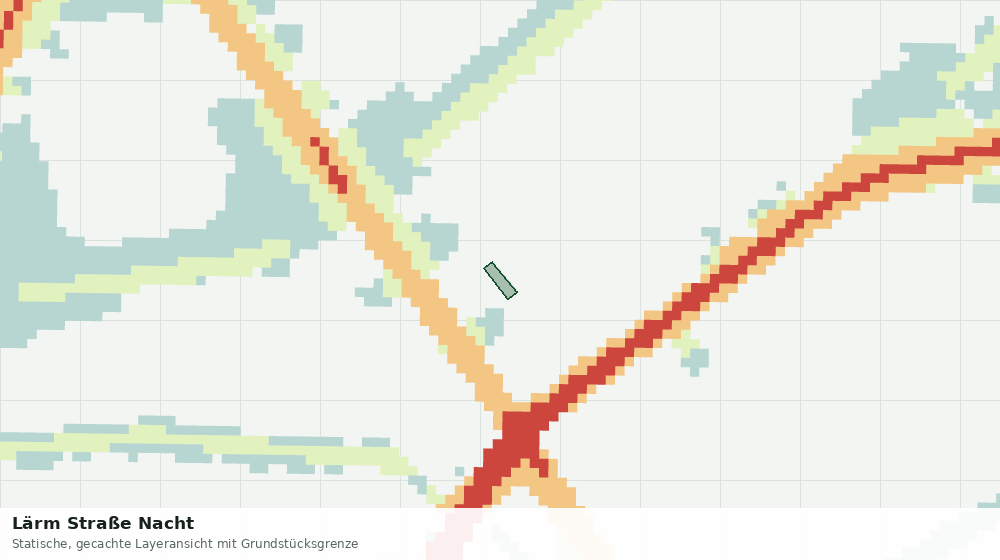 Statische Kartenansicht: Lärm Straße Nacht