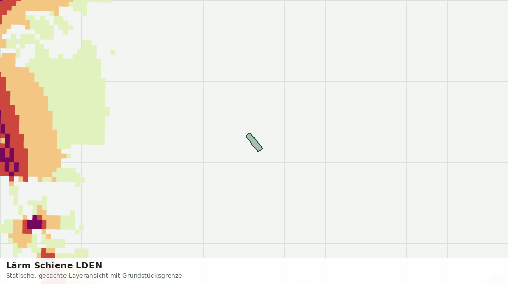 Statische Kartenansicht: Lärm Schiene LDEN