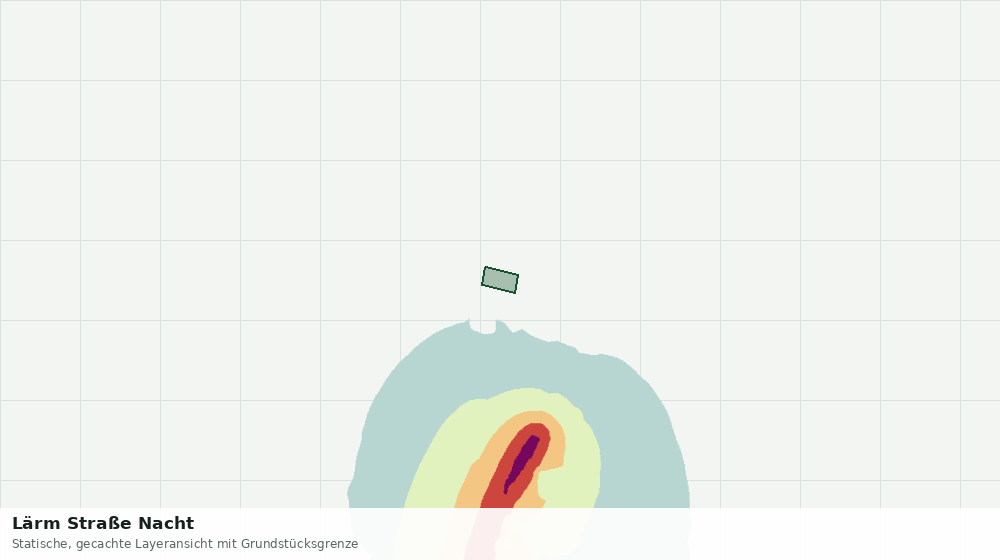 Statische Kartenansicht: Lärm Straße Nacht
