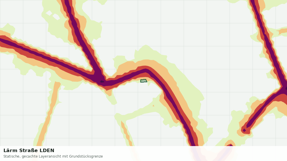 Statische Kartenansicht: Lärm Straße LDEN
