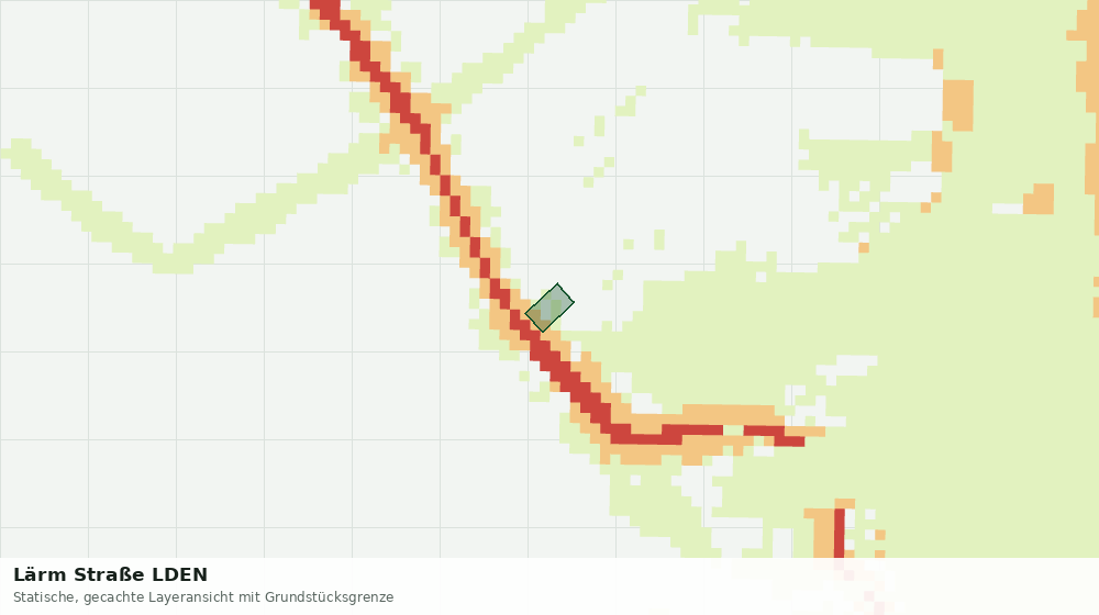 Statische Kartenansicht: Lärm Straße LDEN