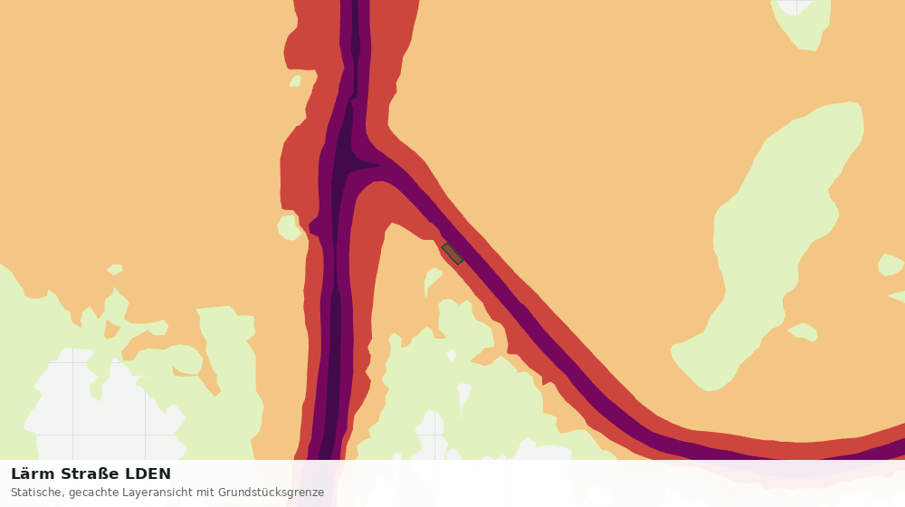 Statische Kartenansicht: Lärm Straße LDEN