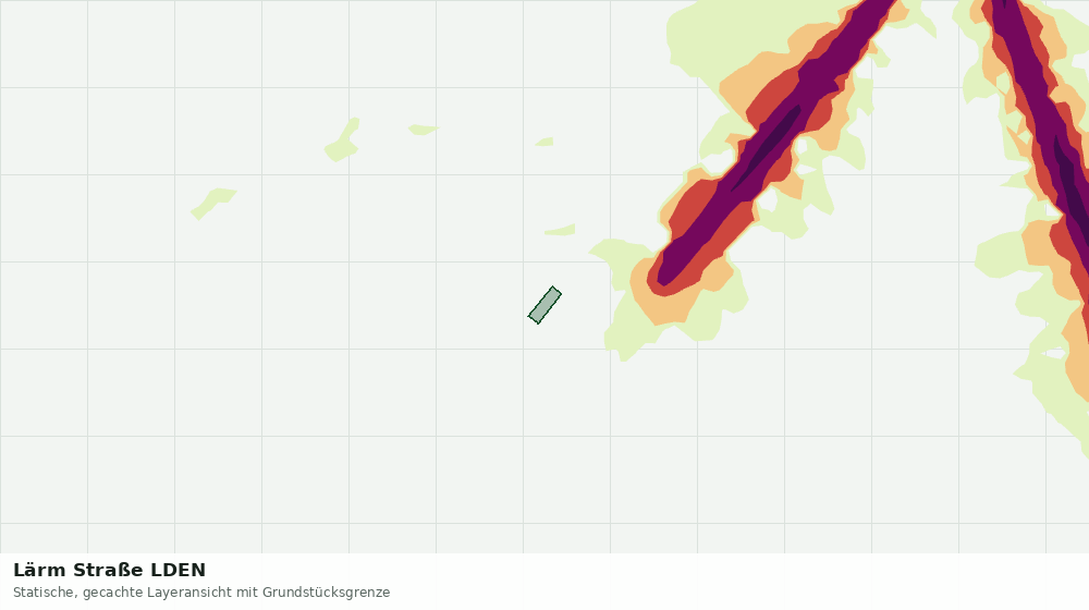Statische Kartenansicht: Lärm Straße LDEN