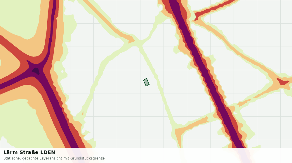 Statische Kartenansicht: Lärm Straße LDEN