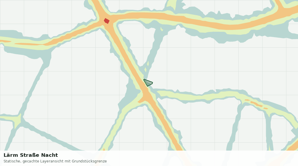 Statische Kartenansicht: Lärm Straße Nacht