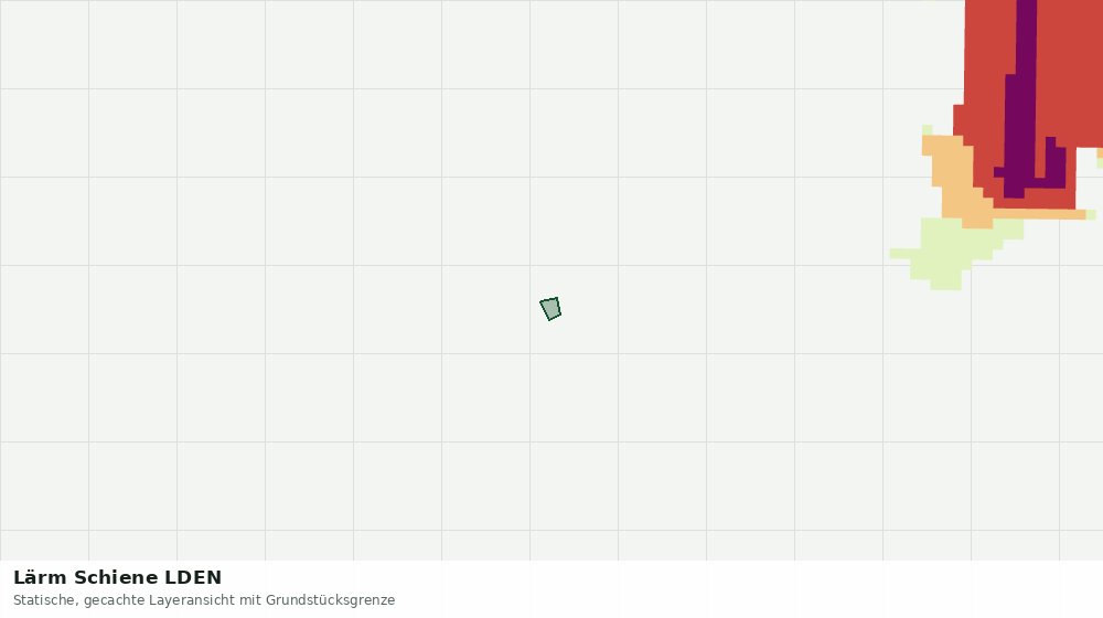 Statische Kartenansicht: Lärm Schiene LDEN