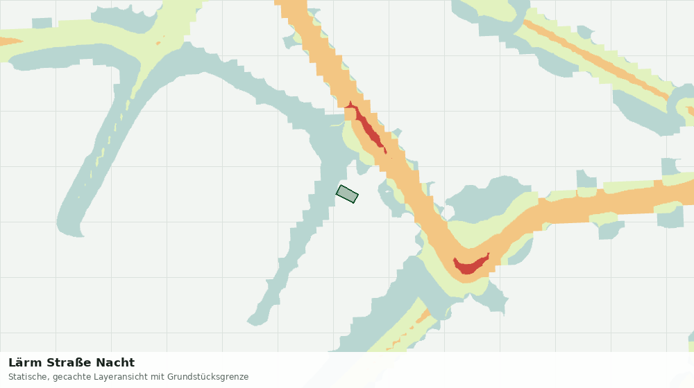 Statische Kartenansicht: Lärm Straße Nacht
