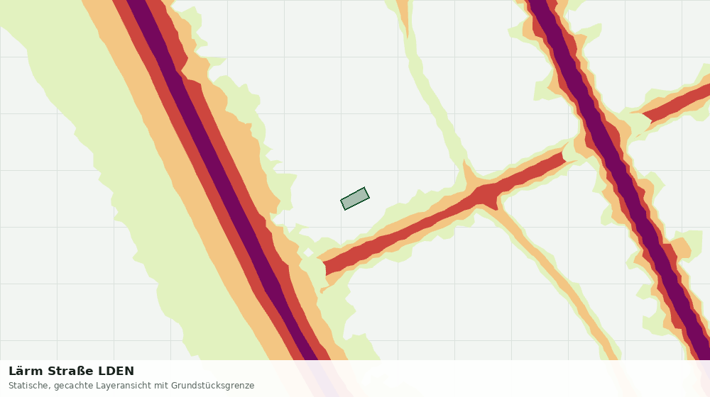 Statische Kartenansicht: Lärm Straße LDEN