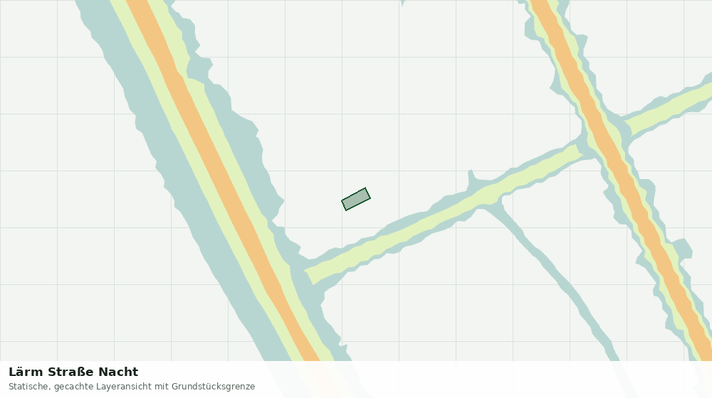Statische Kartenansicht: Lärm Straße Nacht