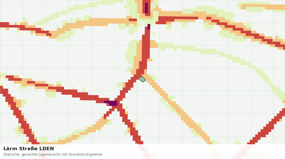 Statische Kartenansicht: Lärm Straße LDEN