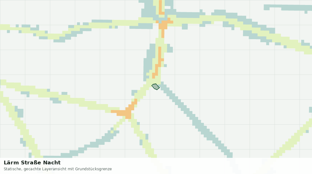 Statische Kartenansicht: Lärm Straße Nacht
