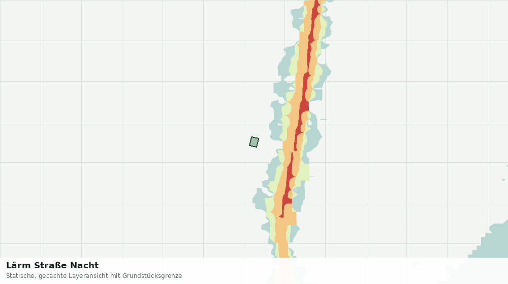 Statische Kartenansicht: Lärm Straße Nacht