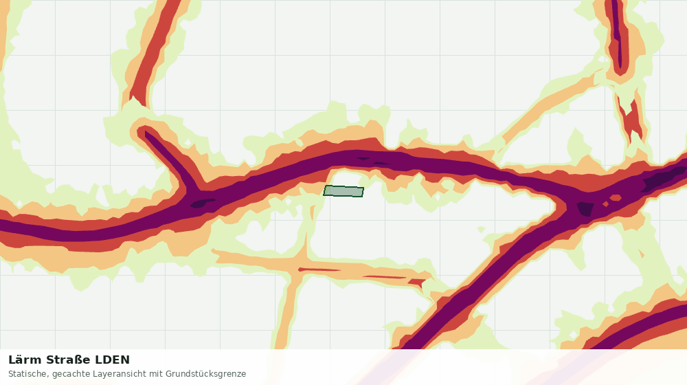 Statische Kartenansicht: Lärm Straße LDEN