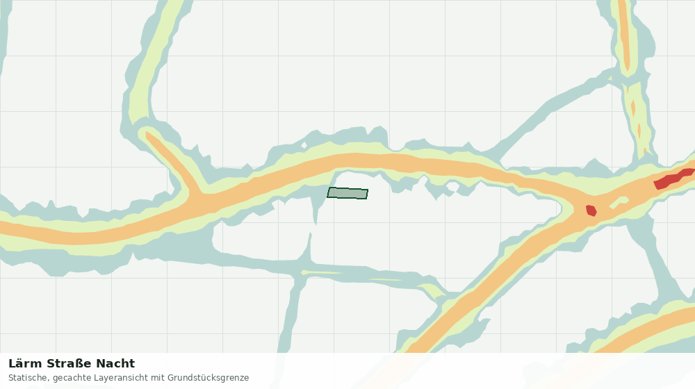 Statische Kartenansicht: Lärm Straße Nacht