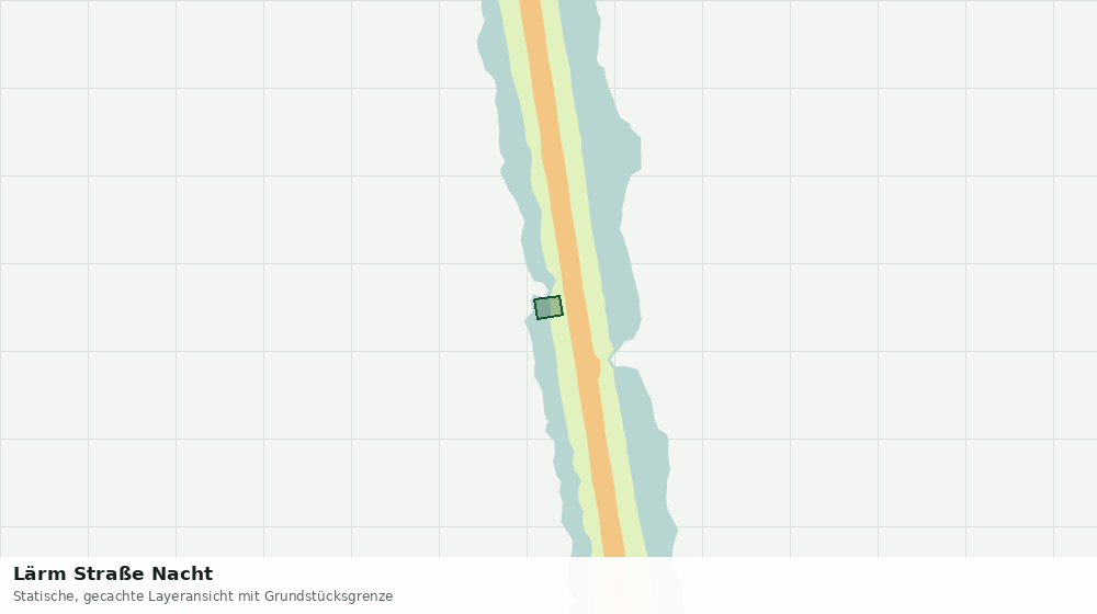 Statische Kartenansicht: Lärm Straße Nacht