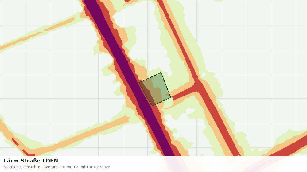 Statische Kartenansicht: Lärm Straße LDEN