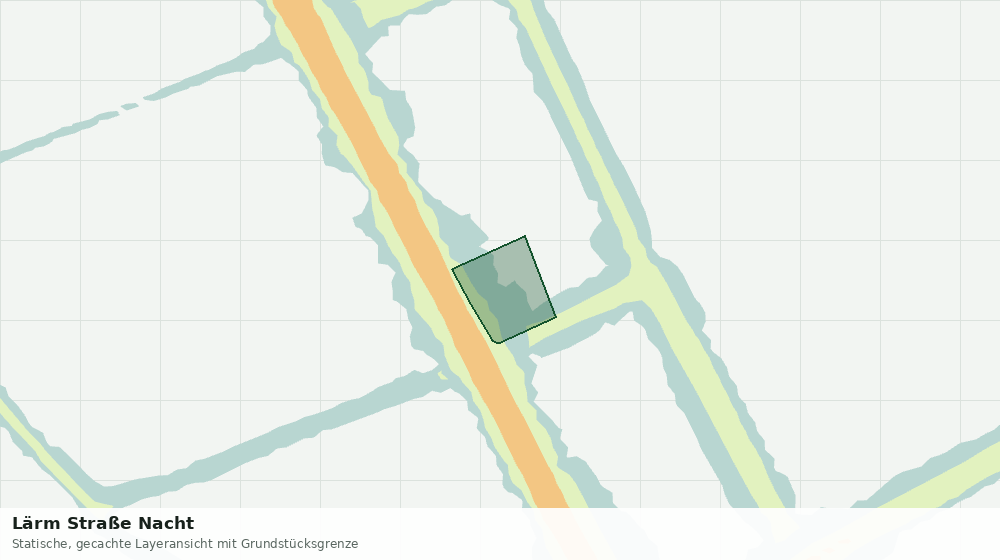 Statische Kartenansicht: Lärm Straße Nacht