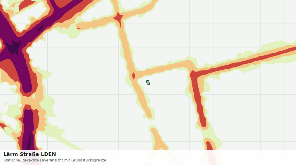 Statische Kartenansicht: Lärm Straße LDEN