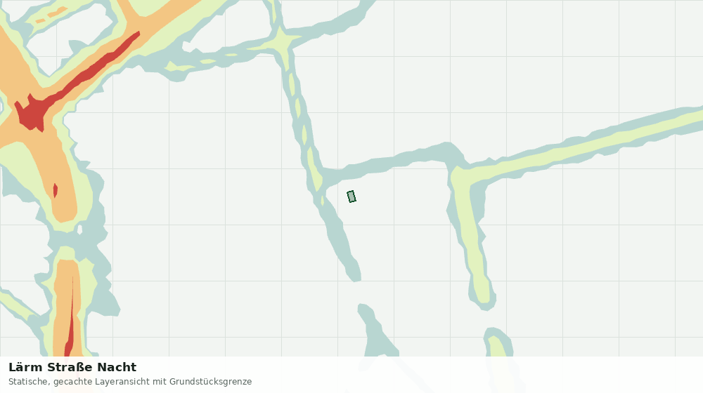 Statische Kartenansicht: Lärm Straße Nacht