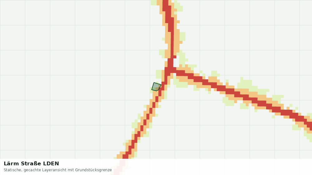 Statische Kartenansicht: Lärm Straße LDEN