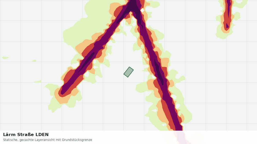 Statische Kartenansicht: Lärm Straße LDEN