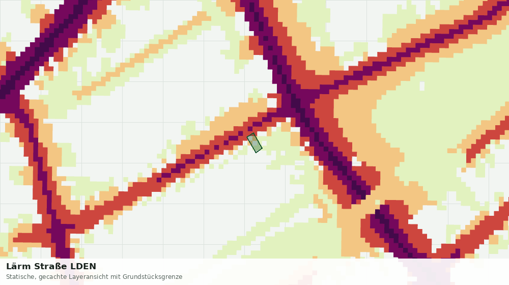 Statische Kartenansicht: Lärm Straße LDEN