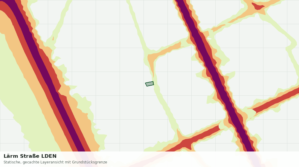 Statische Kartenansicht: Lärm Straße LDEN
