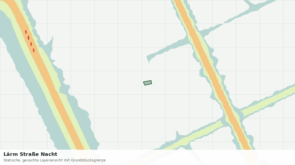 Statische Kartenansicht: Lärm Straße Nacht