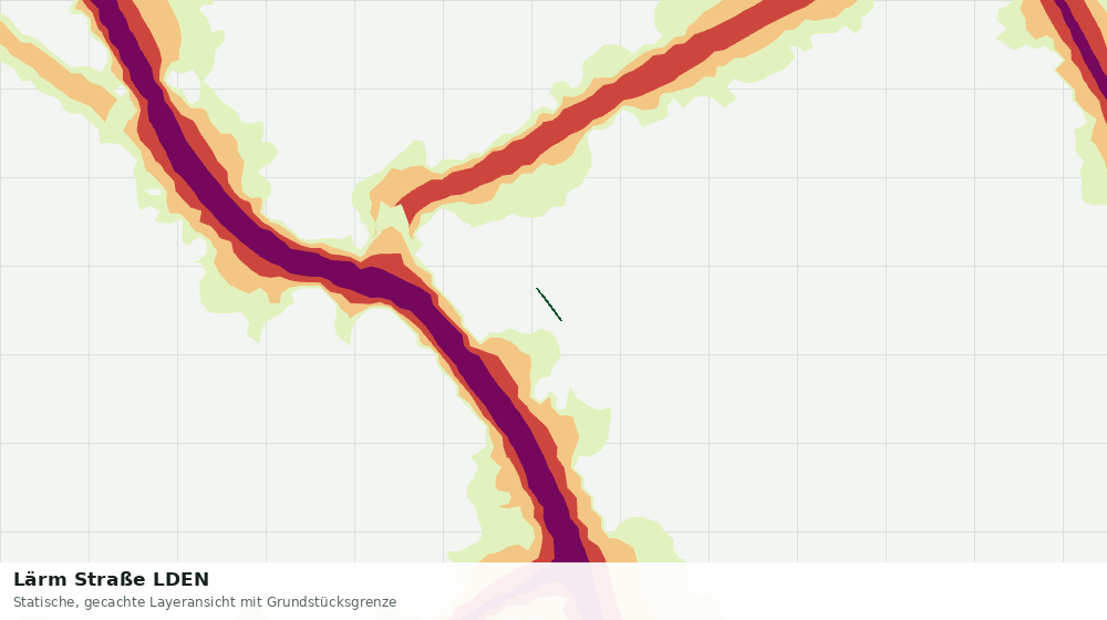 Statische Kartenansicht: Lärm Straße LDEN