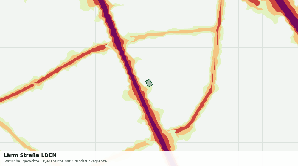 Statische Kartenansicht: Lärm Straße LDEN