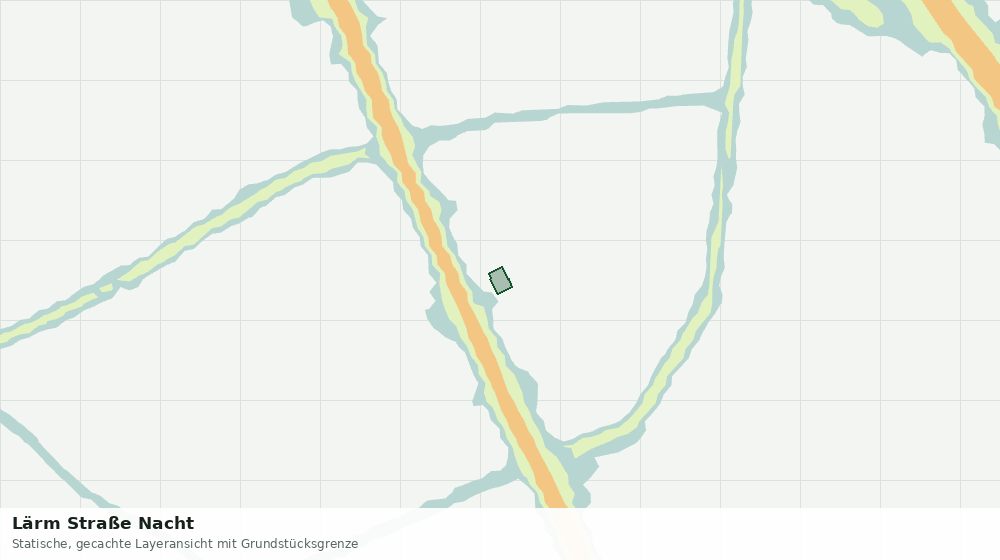 Statische Kartenansicht: Lärm Straße Nacht