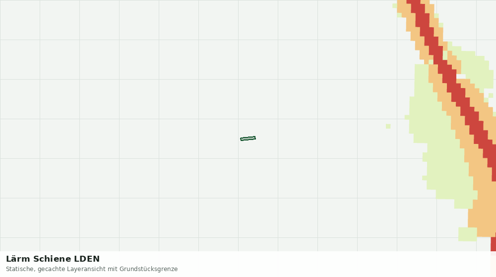 Statische Kartenansicht: Lärm Schiene LDEN