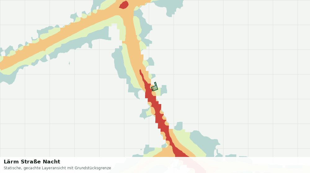 Statische Kartenansicht: Lärm Straße Nacht