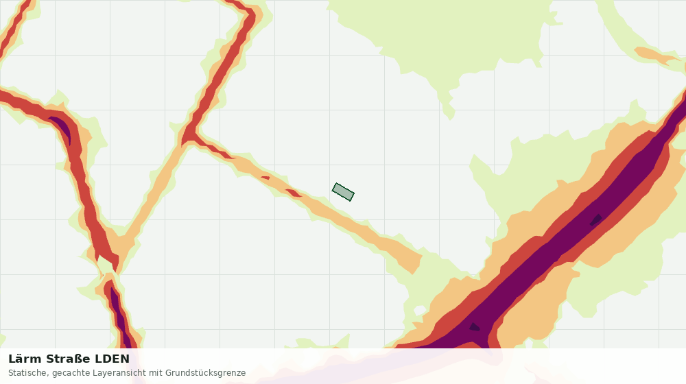 Statische Kartenansicht: Lärm Straße LDEN