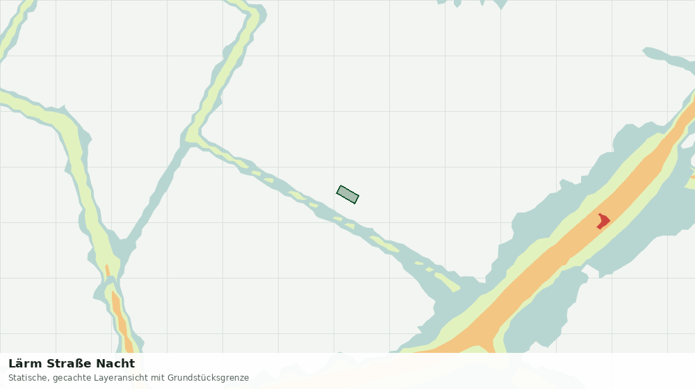 Statische Kartenansicht: Lärm Straße Nacht