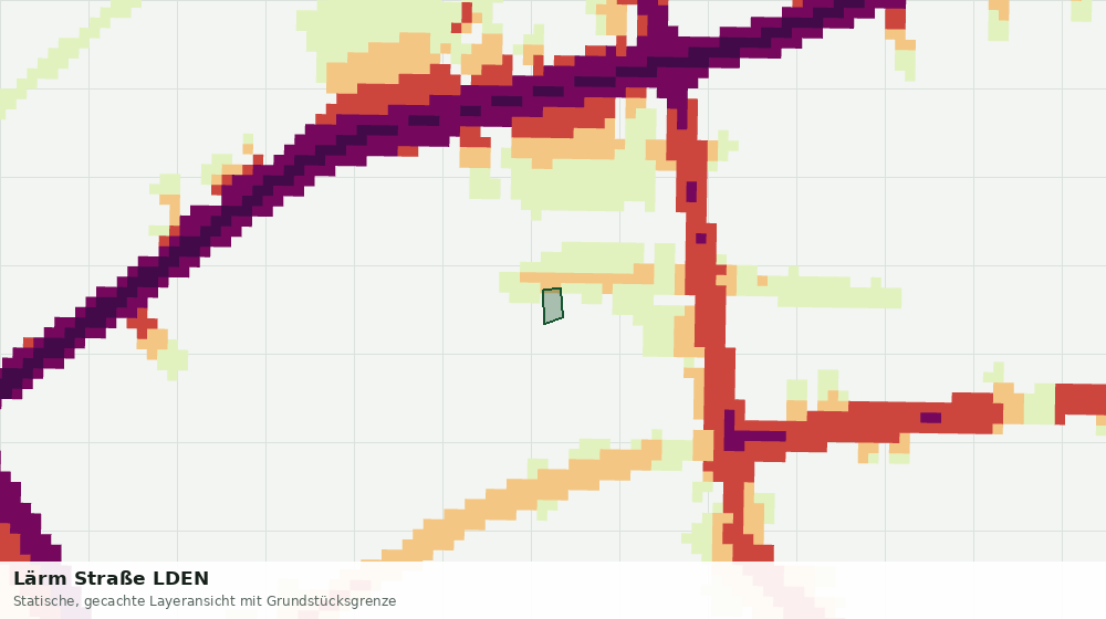 Statische Kartenansicht: Lärm Straße LDEN