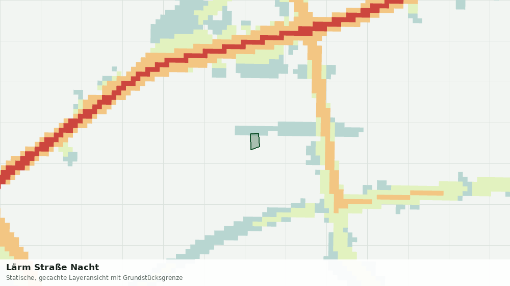 Statische Kartenansicht: Lärm Straße Nacht