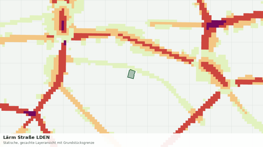 Statische Kartenansicht: Lärm Straße LDEN