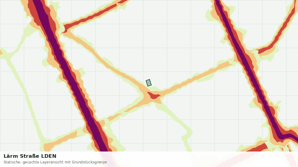 Statische Kartenansicht: Lärm Straße LDEN