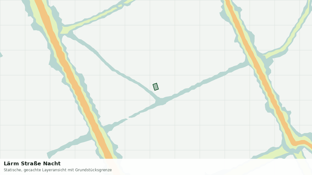 Statische Kartenansicht: Lärm Straße Nacht