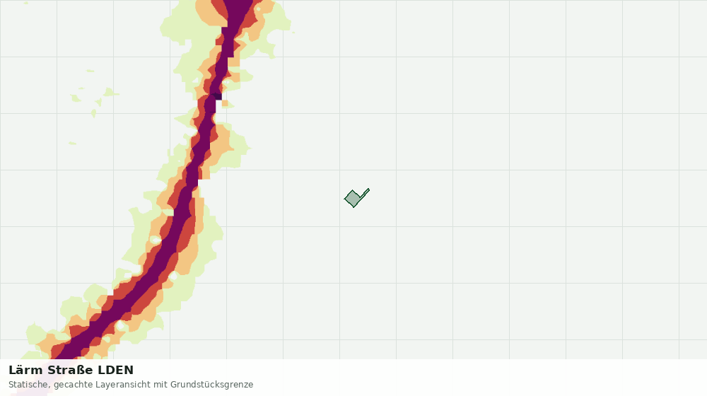 Statische Kartenansicht: Lärm Straße LDEN