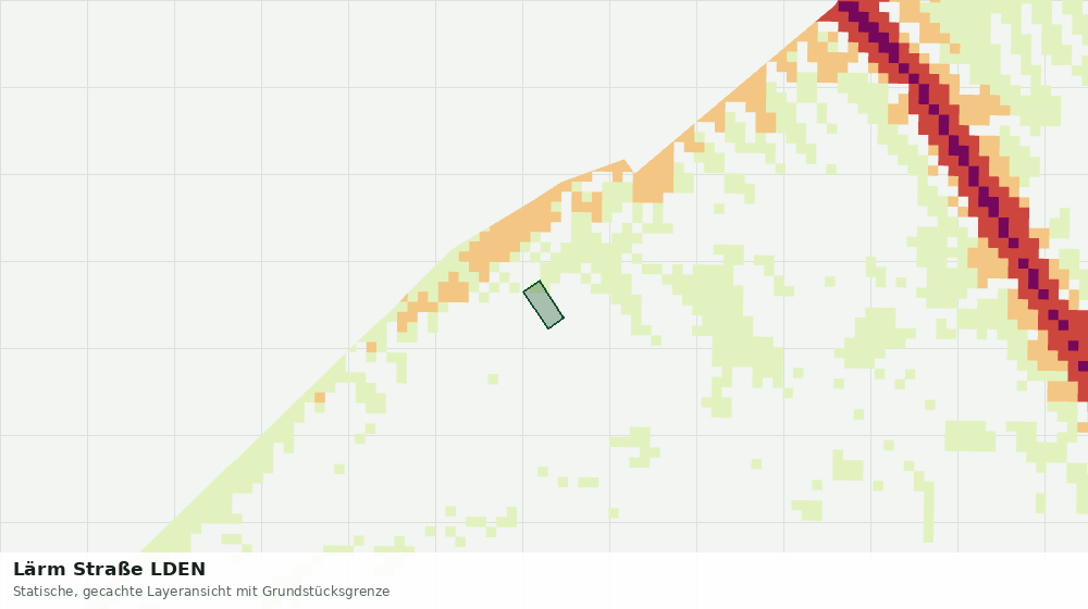 Statische Kartenansicht: Lärm Straße LDEN