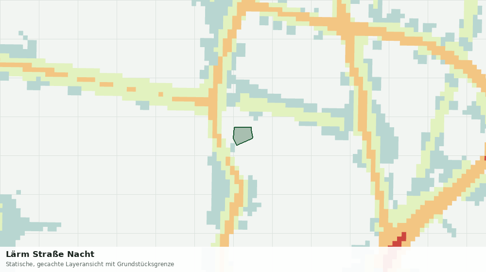 Statische Kartenansicht: Lärm Straße Nacht