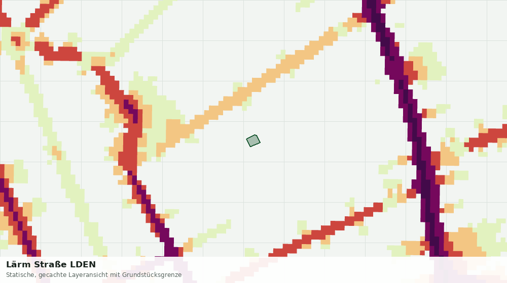 Statische Kartenansicht: Lärm Straße LDEN