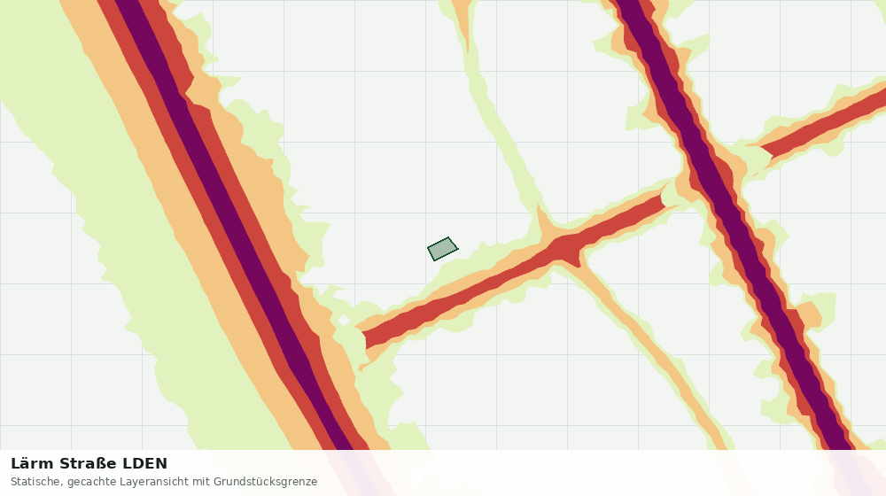 Statische Kartenansicht: Lärm Straße LDEN