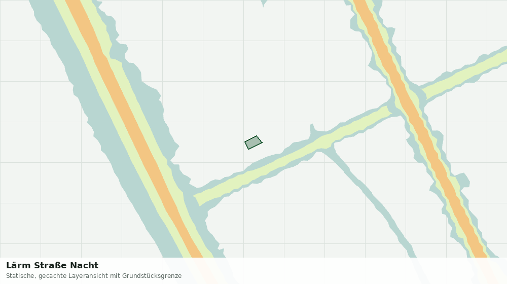 Statische Kartenansicht: Lärm Straße Nacht