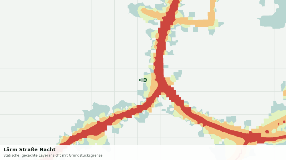 Statische Kartenansicht: Lärm Straße Nacht