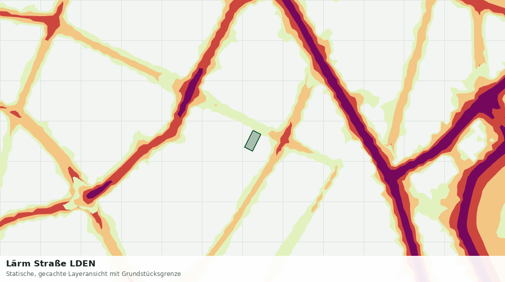 Statische Kartenansicht: Lärm Straße LDEN