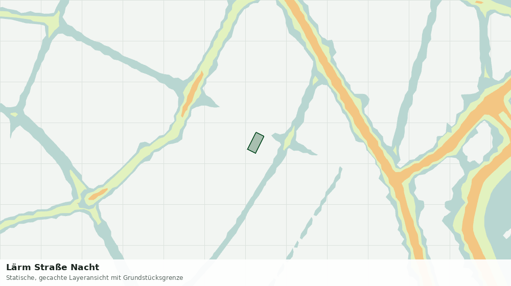 Statische Kartenansicht: Lärm Straße Nacht